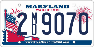 MD license plate 2MD9070