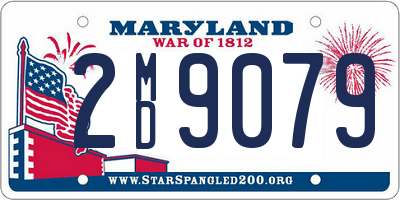 MD license plate 2MD9079