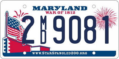 MD license plate 2MD9081