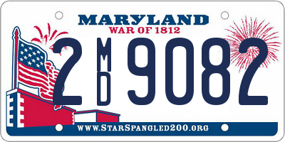 MD license plate 2MD9082