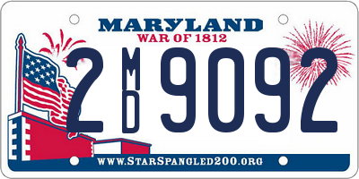 MD license plate 2MD9092