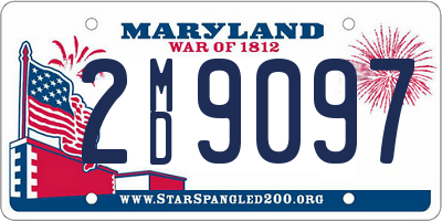 MD license plate 2MD9097