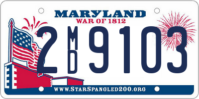 MD license plate 2MD9103