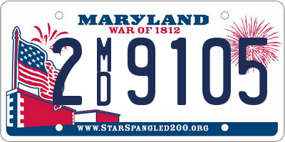 MD license plate 2MD9105