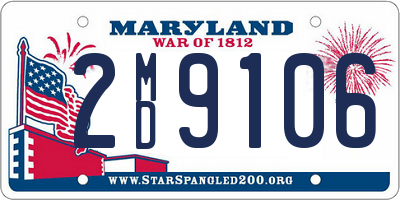 MD license plate 2MD9106