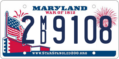 MD license plate 2MD9108