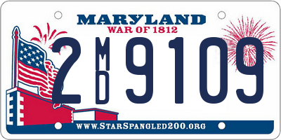 MD license plate 2MD9109