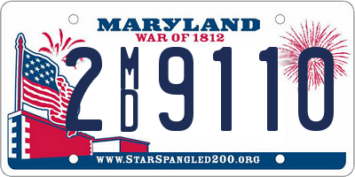 MD license plate 2MD9110