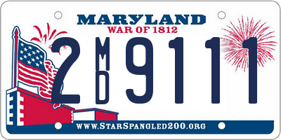 MD license plate 2MD9111