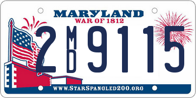 MD license plate 2MD9115