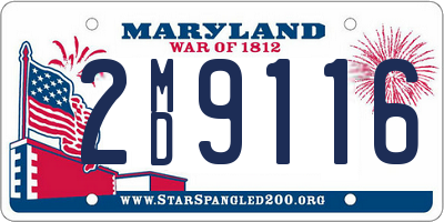 MD license plate 2MD9116