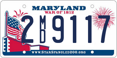 MD license plate 2MD9117