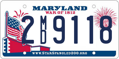 MD license plate 2MD9118