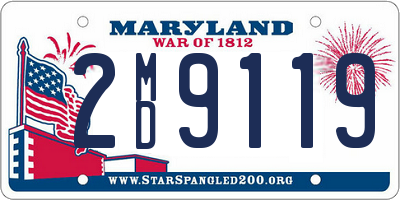 MD license plate 2MD9119