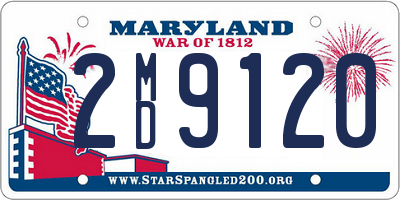 MD license plate 2MD9120