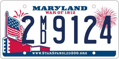 MD license plate 2MD9124