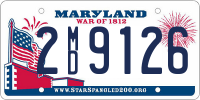 MD license plate 2MD9126