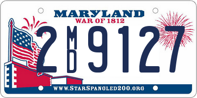 MD license plate 2MD9127