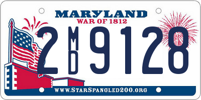 MD license plate 2MD9128