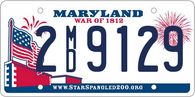 MD license plate 2MD9129