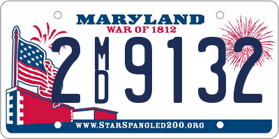 MD license plate 2MD9132