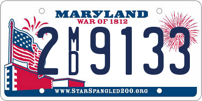 MD license plate 2MD9133