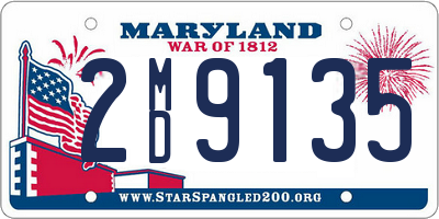 MD license plate 2MD9135