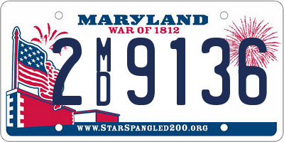 MD license plate 2MD9136