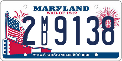 MD license plate 2MD9138