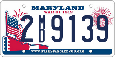 MD license plate 2MD9139