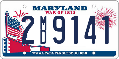 MD license plate 2MD9141