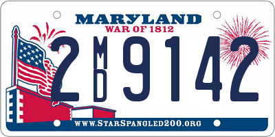 MD license plate 2MD9142