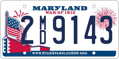 MD license plate 2MD9143