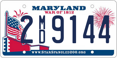 MD license plate 2MD9144