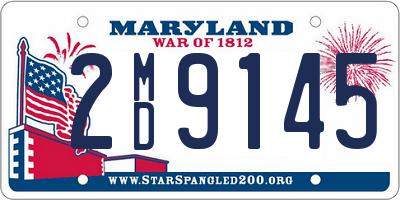 MD license plate 2MD9145