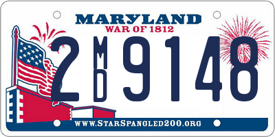 MD license plate 2MD9148