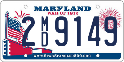 MD license plate 2MD9149