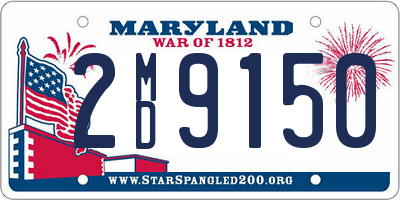 MD license plate 2MD9150