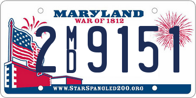 MD license plate 2MD9151