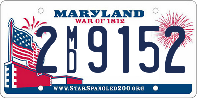 MD license plate 2MD9152