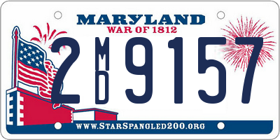 MD license plate 2MD9157