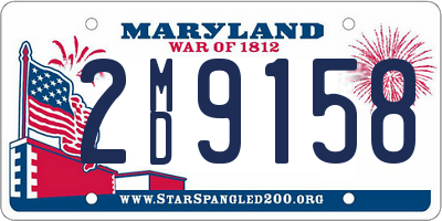 MD license plate 2MD9158