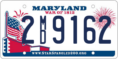 MD license plate 2MD9162