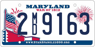 MD license plate 2MD9163