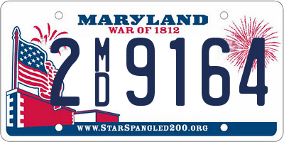 MD license plate 2MD9164