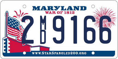 MD license plate 2MD9166