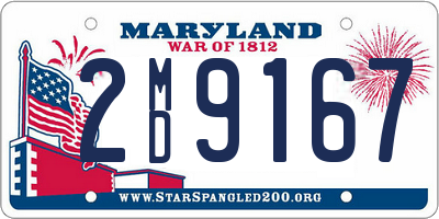 MD license plate 2MD9167