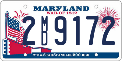 MD license plate 2MD9172