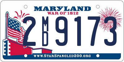 MD license plate 2MD9173