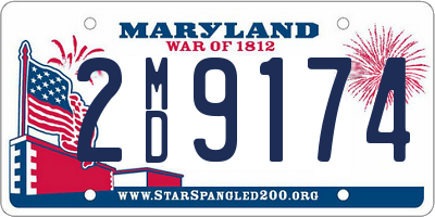 MD license plate 2MD9174